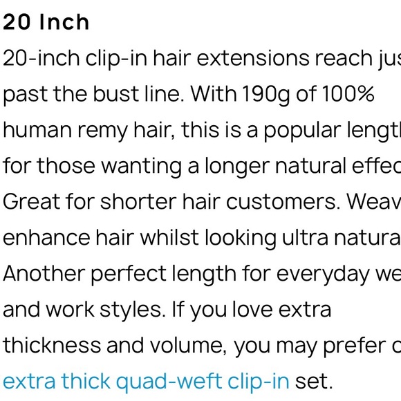 Zala Seamless 9 Piece Clip-In 20” Remy Hair Extensions NEVER WORN, only tried on - Picture 6 of 12